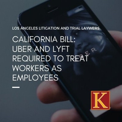 California Bill: Uber and Lyft Required to Treat Workers as Employees