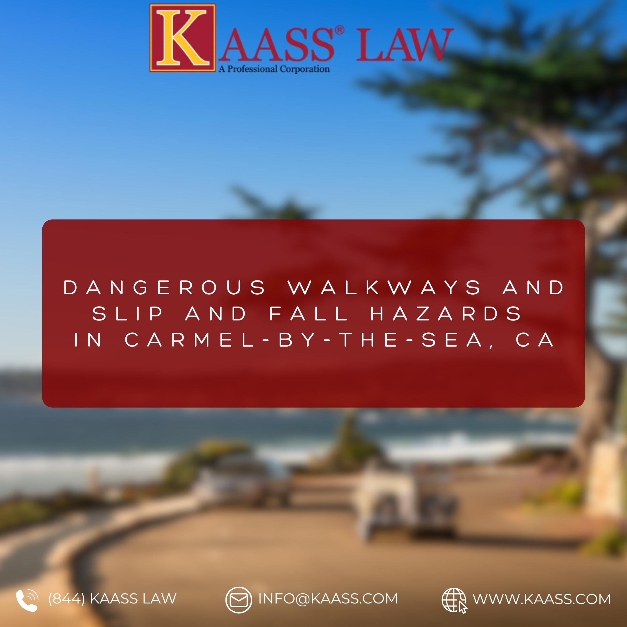 Dangerous Walkways and Slip and Fall Hazards in Carmel-by-the-Sea, CA