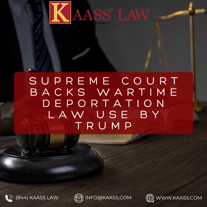 Supreme Court Backs Wartime Deportation Law Use by Trump