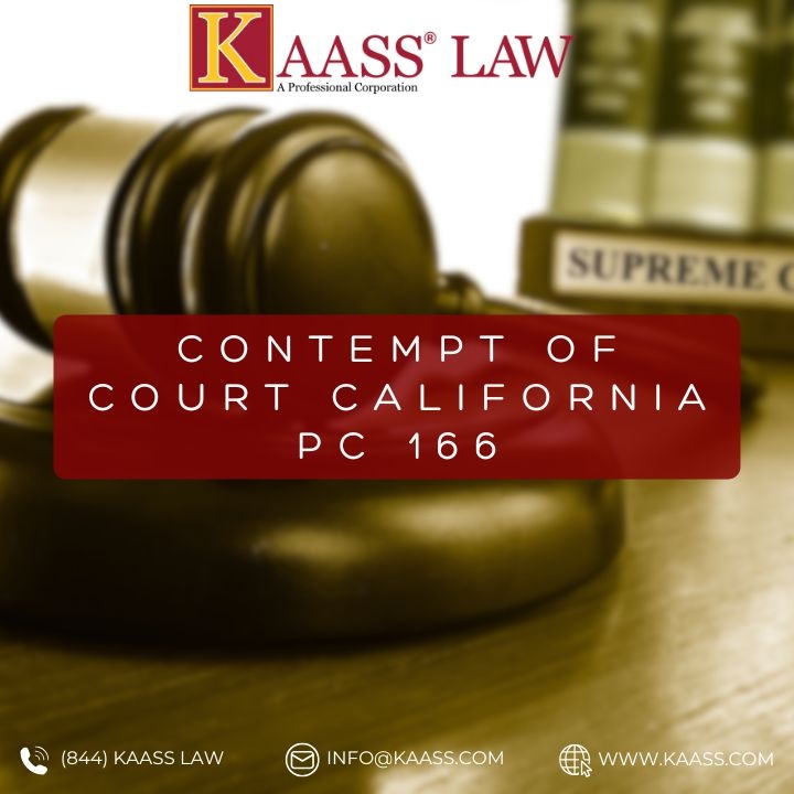 Contempt of Court California PC 166