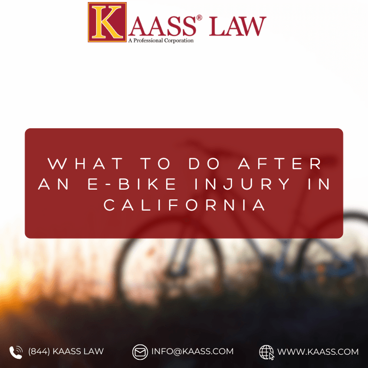 What to Do After an E-Bike Injury in California