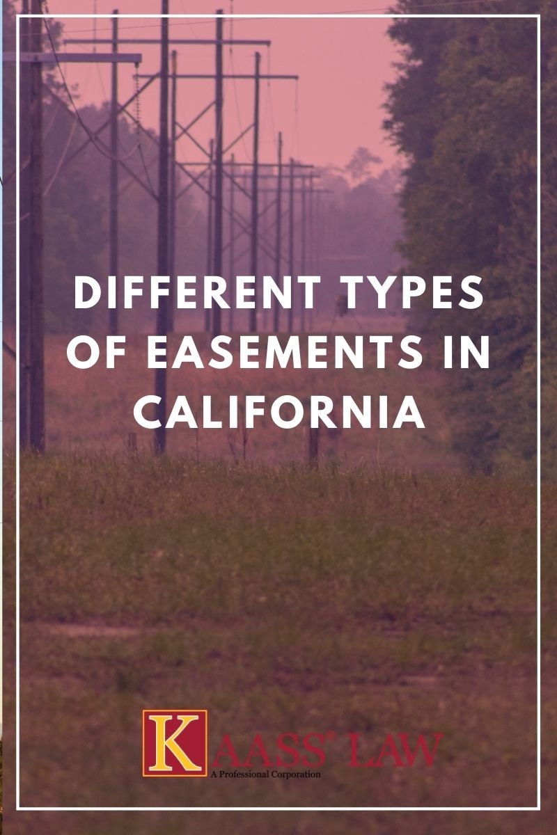Different Types of Easements in California