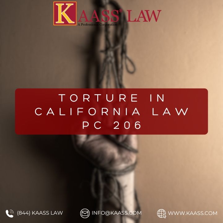 Torture in California Law PC 206