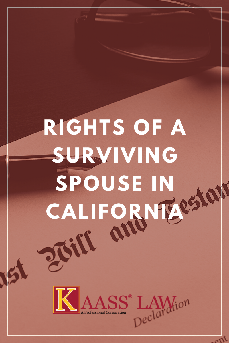 Rights of a Surviving Spouse in California