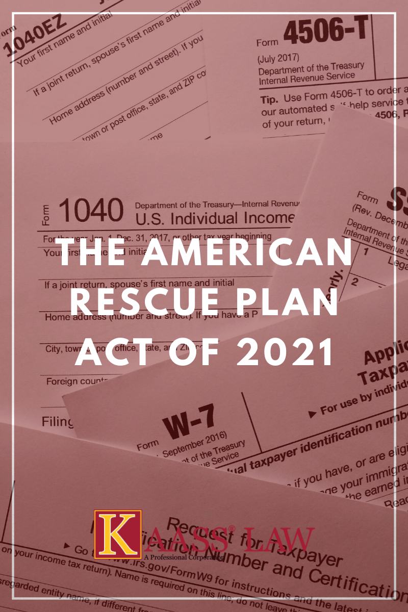 The American Rescue Plan Act of 2021