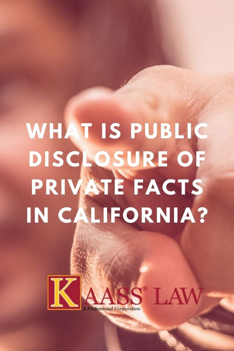 What is Public Disclosure of Private Facts in California?