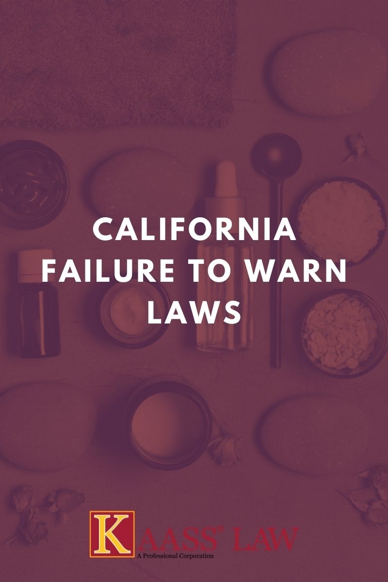 California Failure to Warn Laws