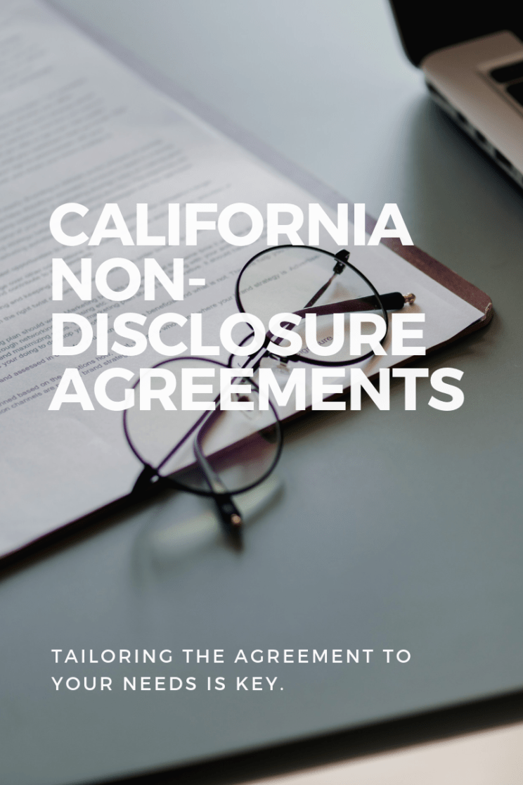 Non-disclosure agreements California