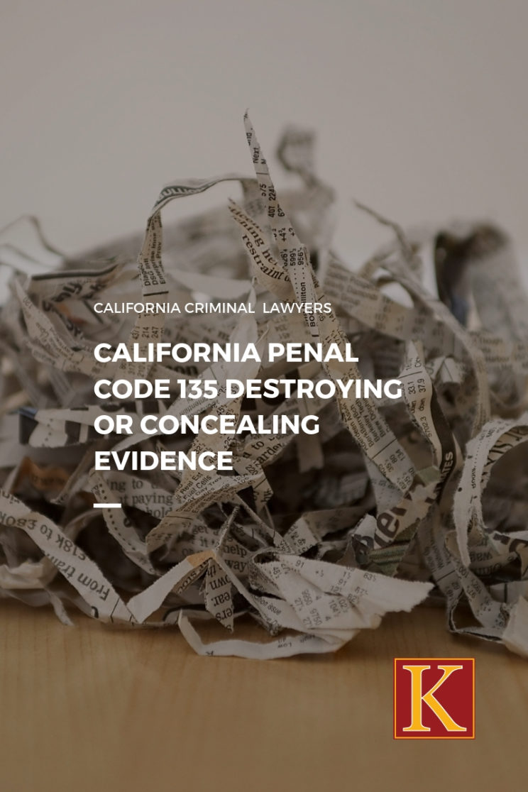 California Penal Code 135
