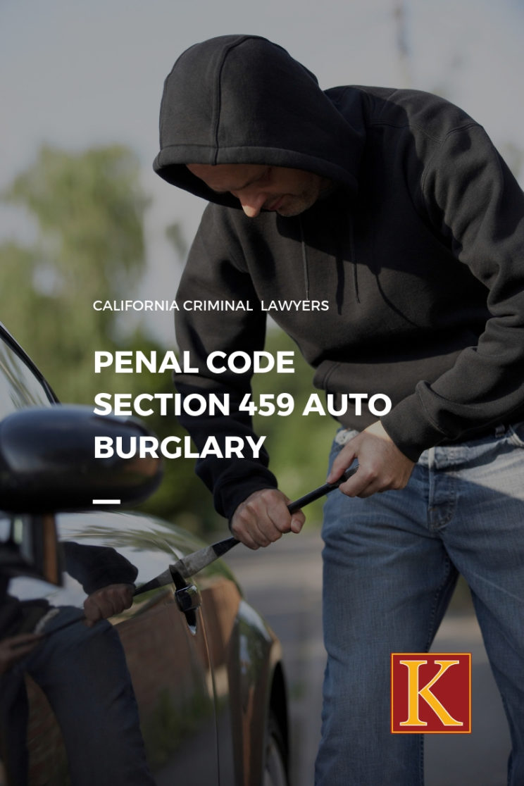Penal Code 459 Auto Burglary