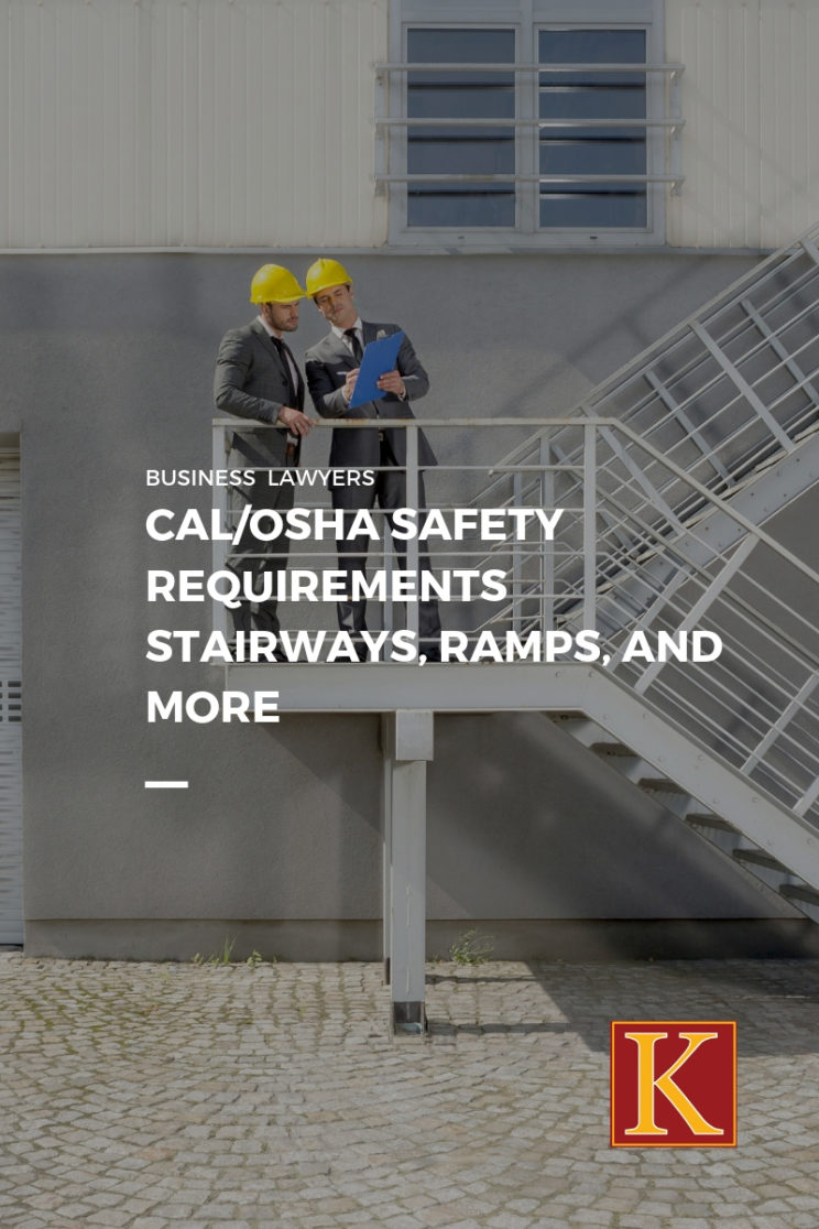 cal safety requirements stairways stair rails ramps