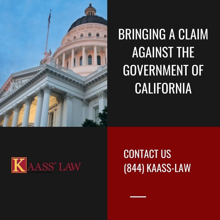 CA Bringing a Claim Against the Government of California